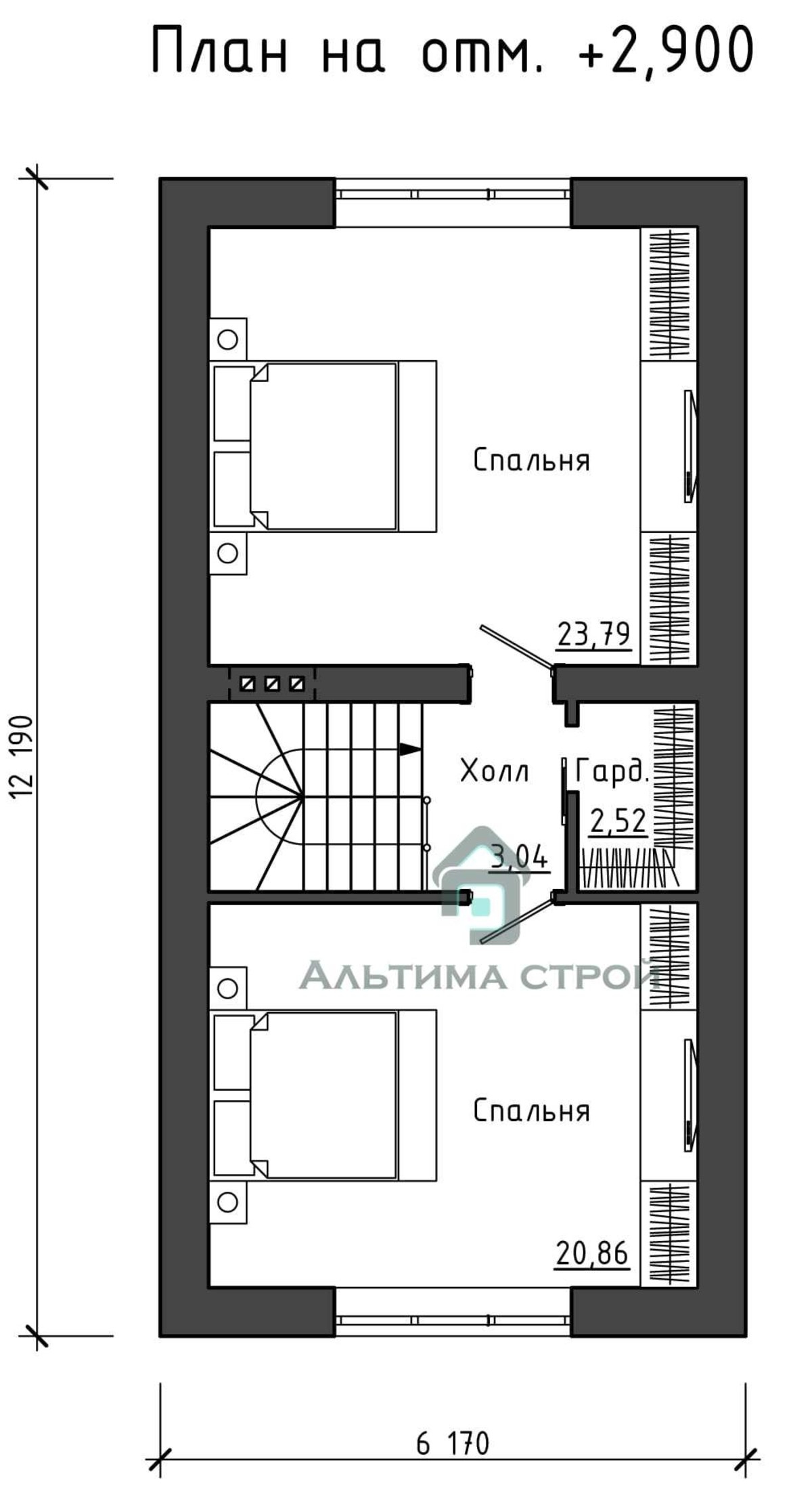 План 2 этажа